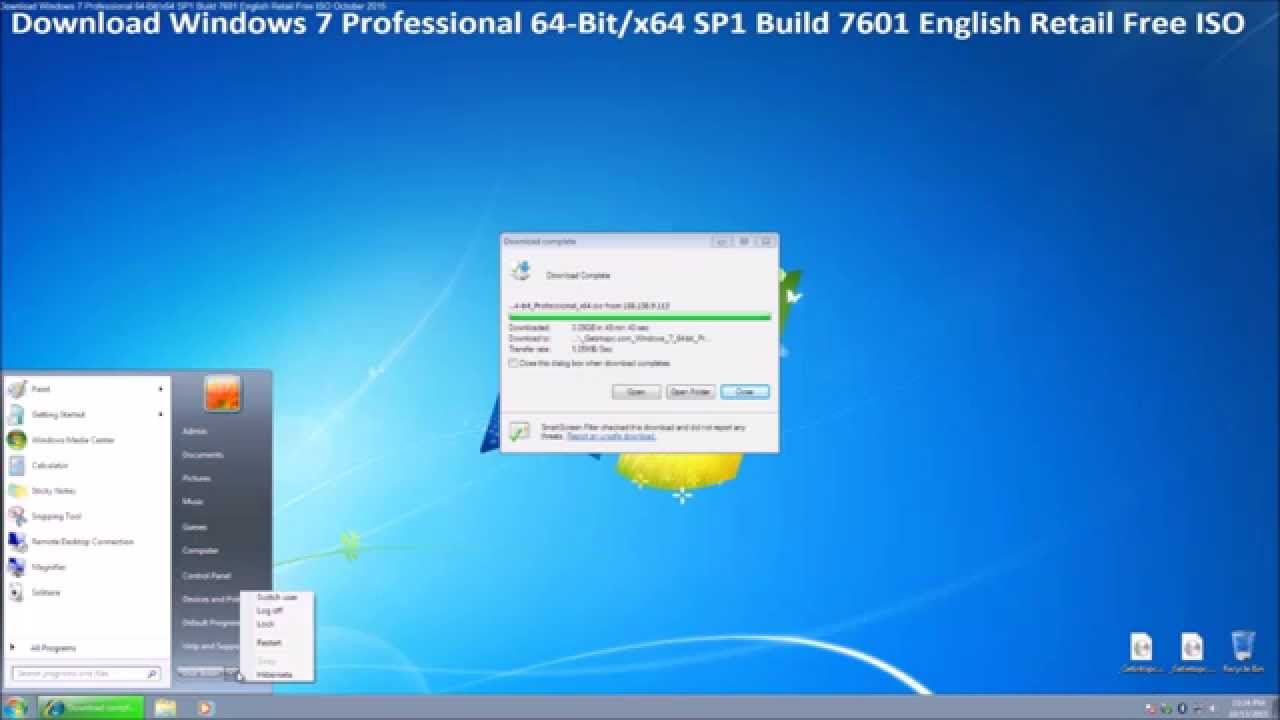 windows 7 professional sp1 iso